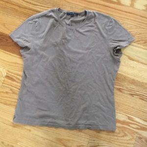 Gucci brown cap sleeve tee
